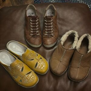 Reiker, Remonte, and Ugg shoes.